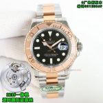 Clean Factory Rolex Yacht-Master 3235 Black Face Watch 40mm 